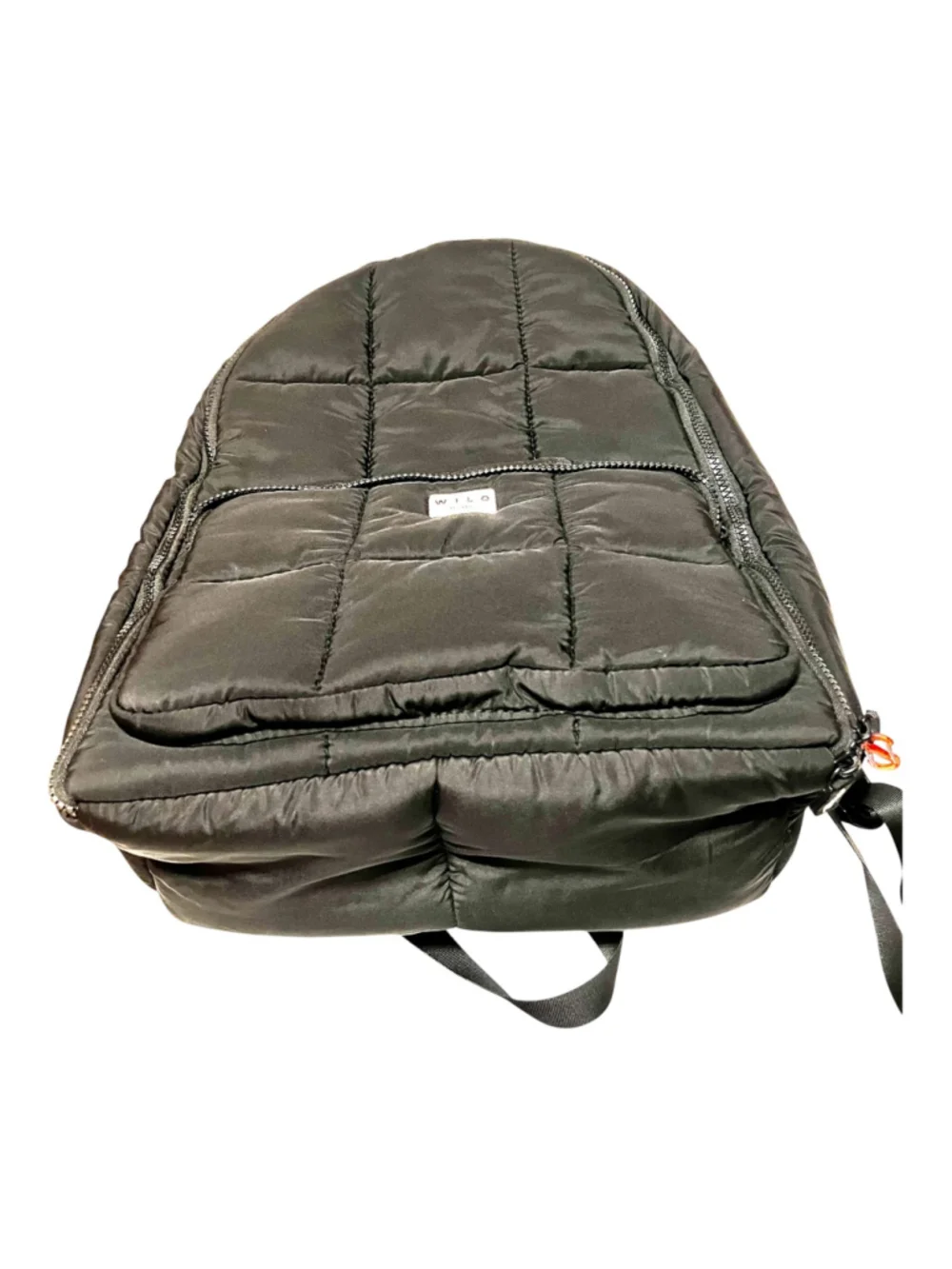 Wilo The Label Black Quilted Nylon Backpack